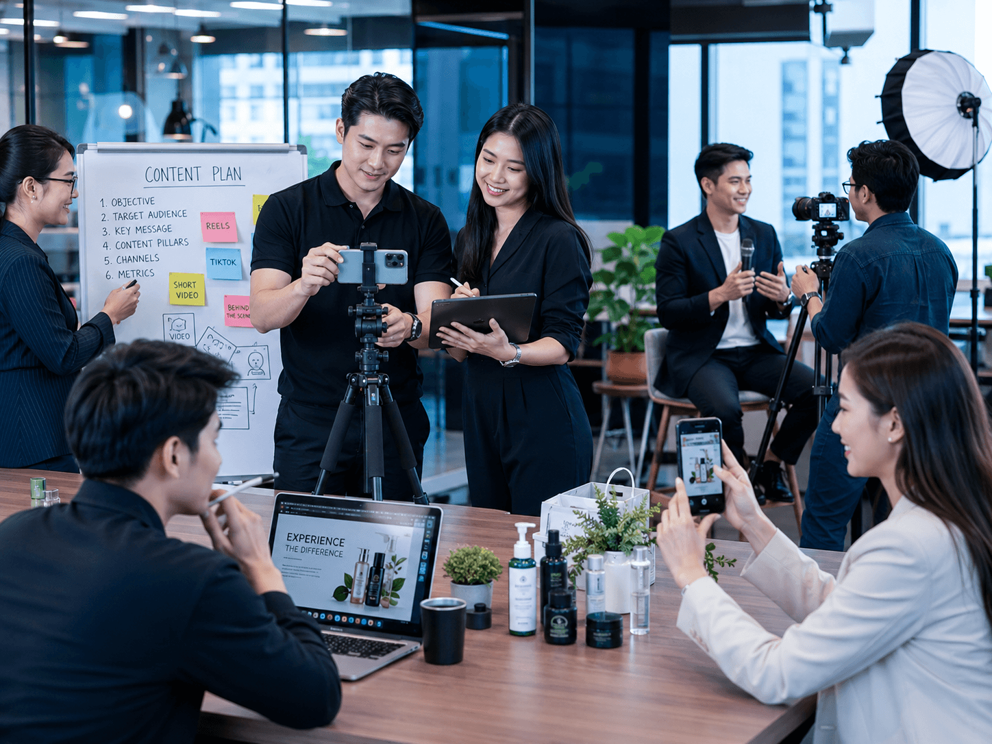 Tự quay chụp và tạo nội dung bằng thiết bị sẵn có