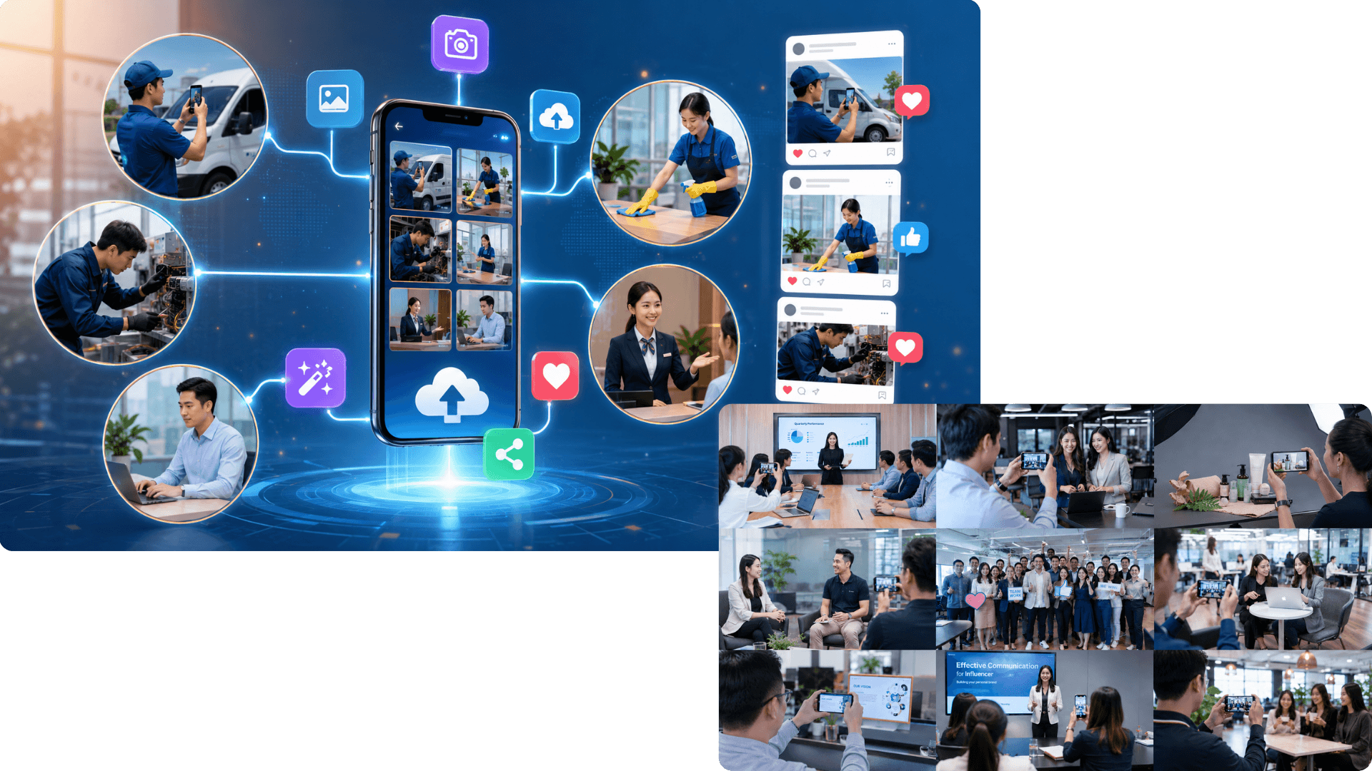 Nâng chất lượng hình ảnh truyền thông bằng đội ngũ và thiết bị sẵn có