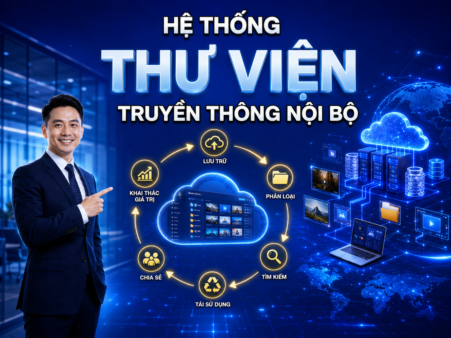 Tổ chức và vận hành hệ thống dữ liệu truyền thông nội bộ